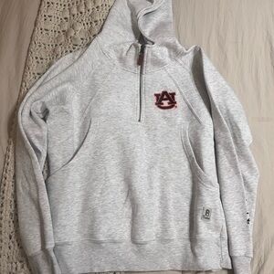 AUBURN light grey Sweatshirt with Embroidered Logo